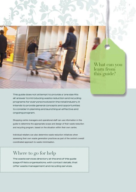 Waste management and reduction guide for retail industry