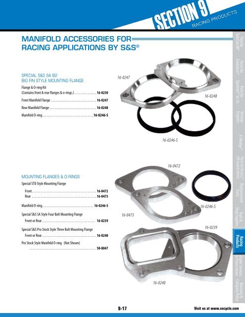 ENGINES 9-2 FUEL SYSTEMS 9-6 TOP END 9-20 ... - S&S Cycle