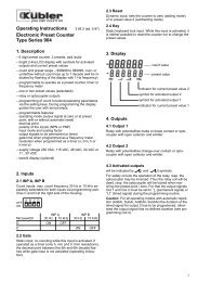 Operating Instructions Electronic Preset Counter Type Series 904
