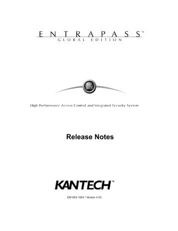 EntraPass Global Edition - Kantech