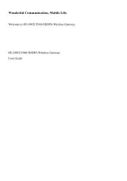 Huawei E960 User Guide - Optus Internet Help