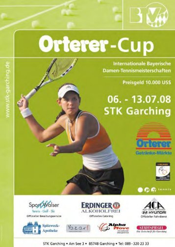 Programm der Internationalen Damen-Tennismeisterschaften beim ...