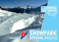 Snowpark Speikboden by F-Tech