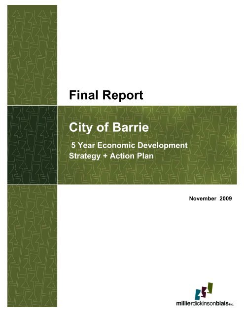 economic development strategy and action plan 2009 ... - City of Barrie