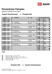 Fahrplan Caputh-Potsdam Hbf und zurück - Neuseddin.eu