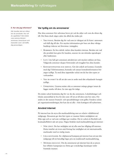 MarknadsfÃ¶ring fÃ¶r nyfÃ¶retagare, pdf, 1 MB - Karlskrona kommun