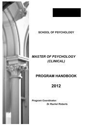 Master Of Psychology - Adelaide to Outback GP Training Program