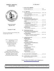 NC Register Volume 19 Issue 06 - Office of Administrative Hearings