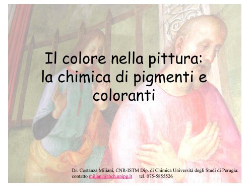 Il colore nella pittura: la chimica di pigmenti e coloranti