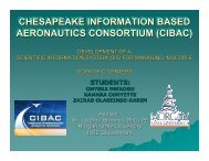 chesapeake information based aeronautics consortium (cibac)