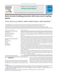 Resin zirconia bonding promotion with some novel coupling agents