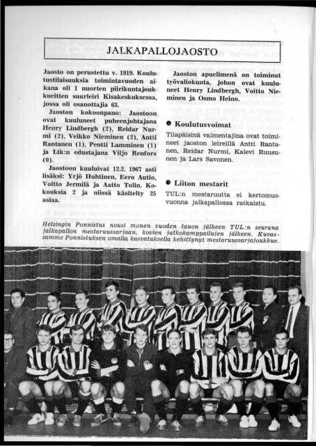 toiD1inta- kertoD1u.s 1967 - Urheilumuseo