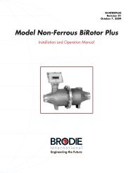 Model BV88 Digital Control Valve Brodie International