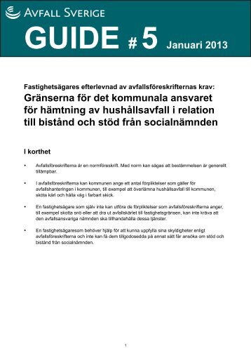 Ladda ner Guide #5 - Avfall Sverige