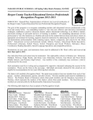 Bergen County Recognition Program 2012-2013 (pdf)