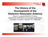 The History of the Development of the Dielectric Resonator Antenna