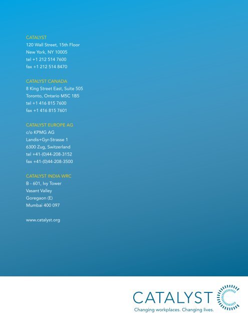 2011 Catalyst Annual Report