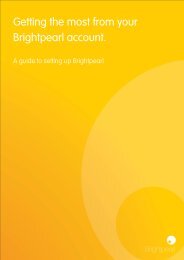 Getting the most from your Brightpearl account