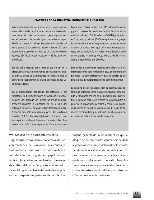 Buenas prácticas de manejo en el cultivo de camarón ... - Anfacal.org