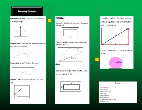 Math Brochure