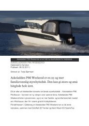 Askeladden P66 Weekend er en ny og mer ... - Askeladden Boats