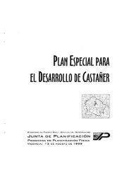 Plan Especial para el Desarrollo de Castañer - Junta de ...