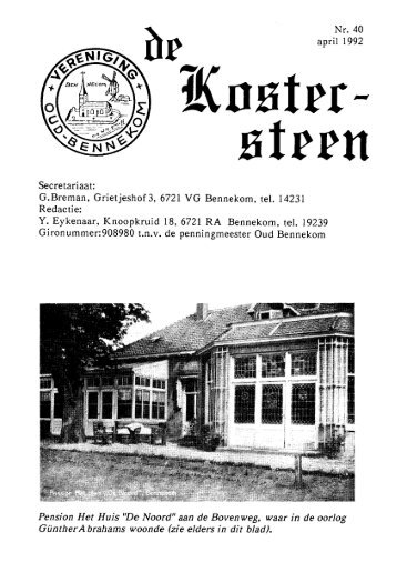 April nr 40 - Oud Bennekom