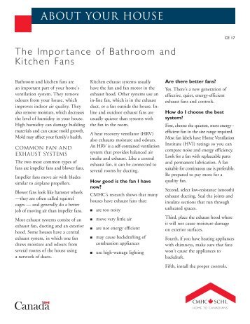 Importance of Bathroom and Kitchen Fans - Martin portes et fenÃªtres