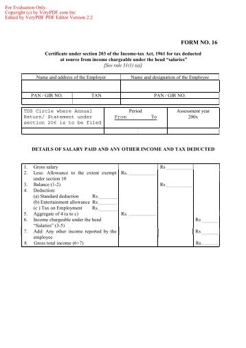 Certificate under section 203 of the Income-tax Act, 1961 ... - Sa-Dhan