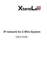 IP network for 2 Wire System