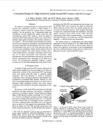 Conceptual Design o... - UIHC Positron Emission Tomography ...