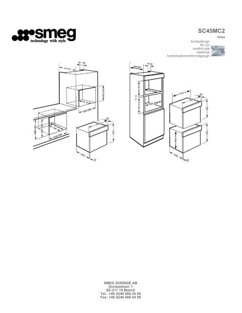 Produktblad - Smeg