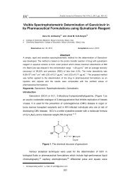 Visible Spectrophotometric Determination of ... - Jjc.yu.edu.jo