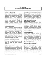 gs-10f-0154k labor category descriptions - General Dynamics ...