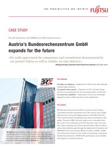 Austria's Bundesrechenzentrum Gmbh expands for the future