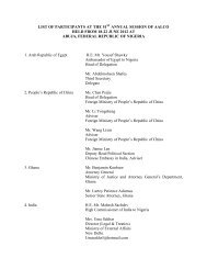 list of participants at the 51st annual session of aalco - Asian-African ...