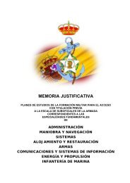 MEMORIA JUSTIFICATIVA - Ministerio de Defensa