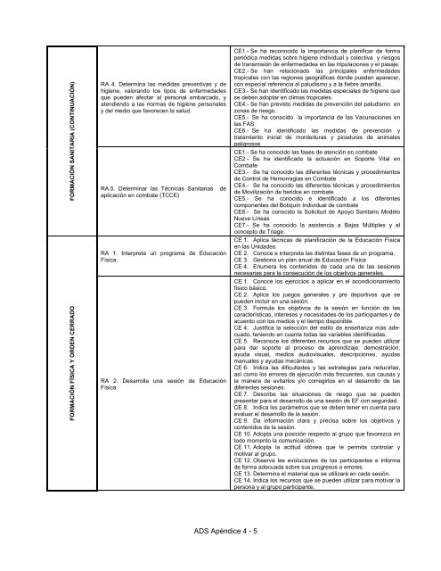 MEMORIA JUSTIFICATIVA - Ministerio de Defensa