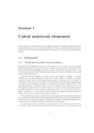 Calcul matriceal elementar
