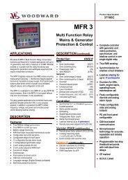 MFR 3 Multi Function Relay Mains & Generator Protection & Control