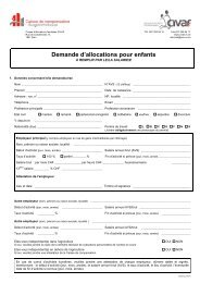 Demande d'allocations pour enfants - Saillon