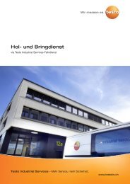 Hol- und Bringdienst der Testo Industrial Services GmbH