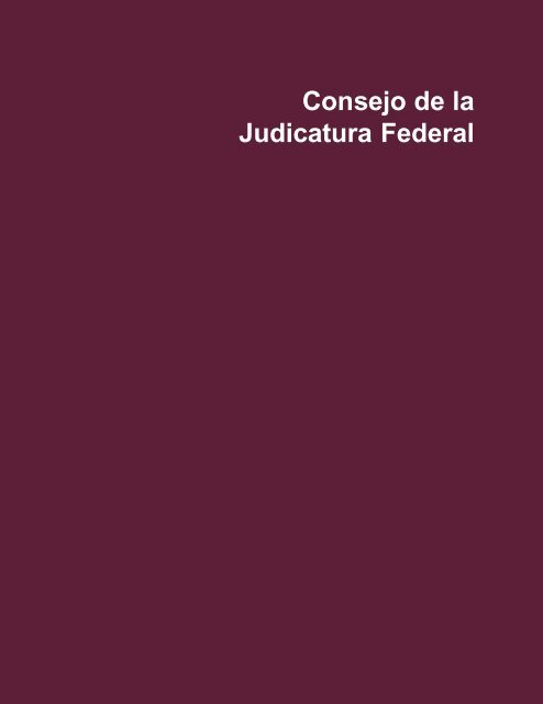 Consejo de la Judicatura Federal - Suprema Corte de Justicia de la ...