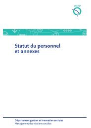 Statut du Personnel RATP