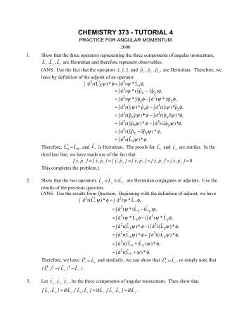 Rigid Rotor and Angular Momentum - Cobalt
