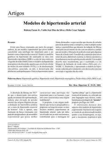 Modelos de hipertensÃ£o arterial