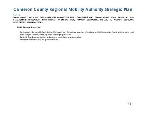 CCRMA Strategic Plan 2012-2016 - Cameron County Regional ...