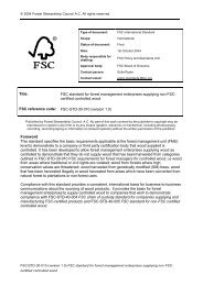 Controlled Wood Standard for Forest Management Enterprises FSC ...