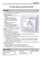 Termostat digital programabil DEL9000 - Delphi Electric