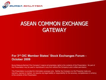 ASEAN COMMON EXCHANGE GATEWAY - OIC